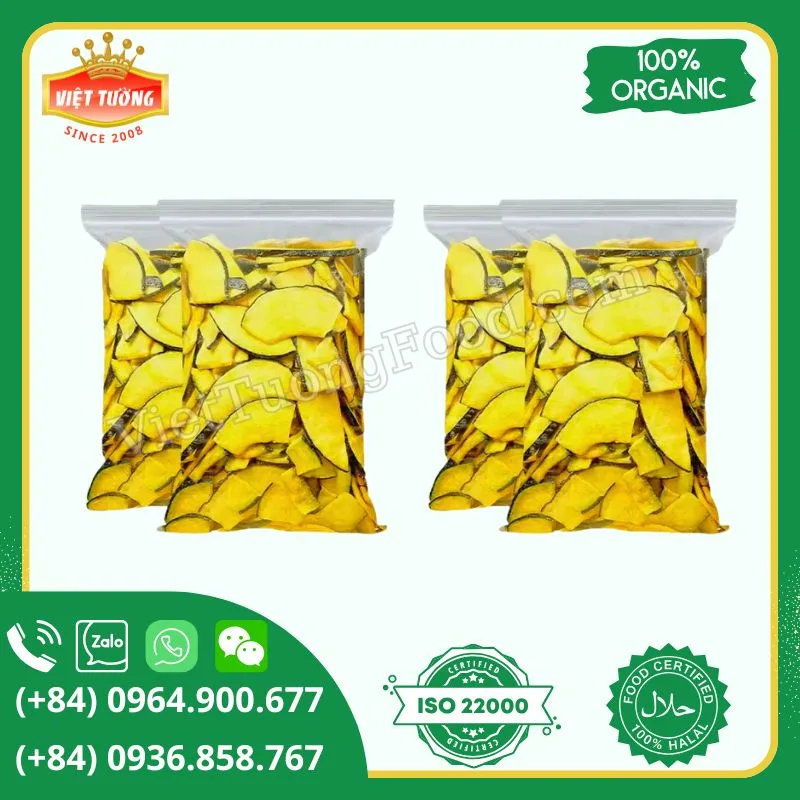 Bí đỏ sấy giòn - Crispy Dried Red Pumpkin Bí đỏ sấy giòn - Crispy Dried Red Pumpkin