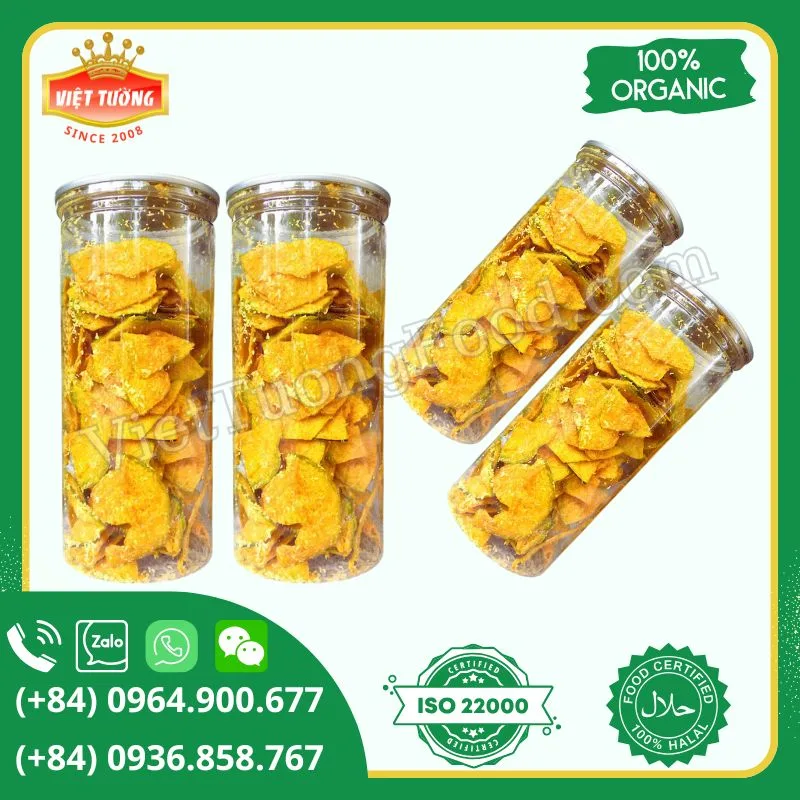 Bí đỏ sấy giòn - Crispy Dried Red Pumpkin Bí đỏ sấy giòn - Crispy Dried Red Pumpkin