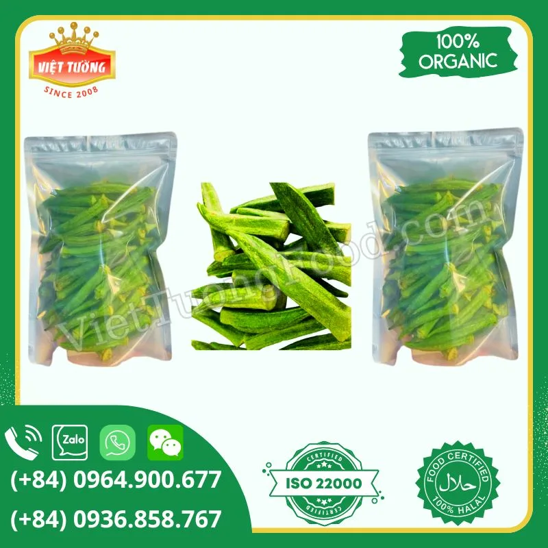 Đậu bắp sấy giòn - Dried Okra Đậu bắp sấy giòn - Dried Okra