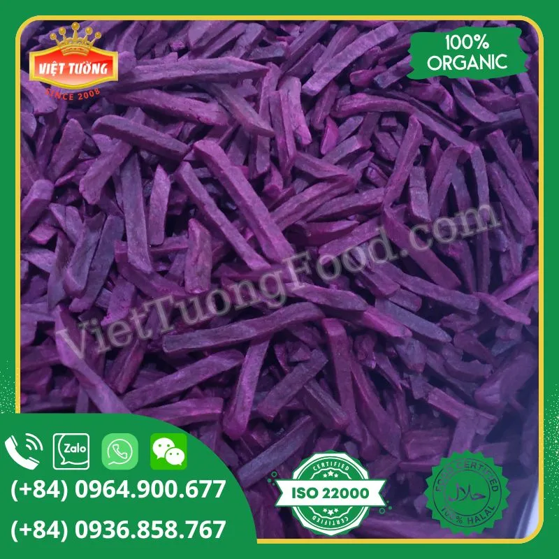 Khoai lang tím sấy giòn - Crispy Dried Purple Sweet Potato Khoai lang tím sấy giòn - Crispy Dried Purple Sweet Potato