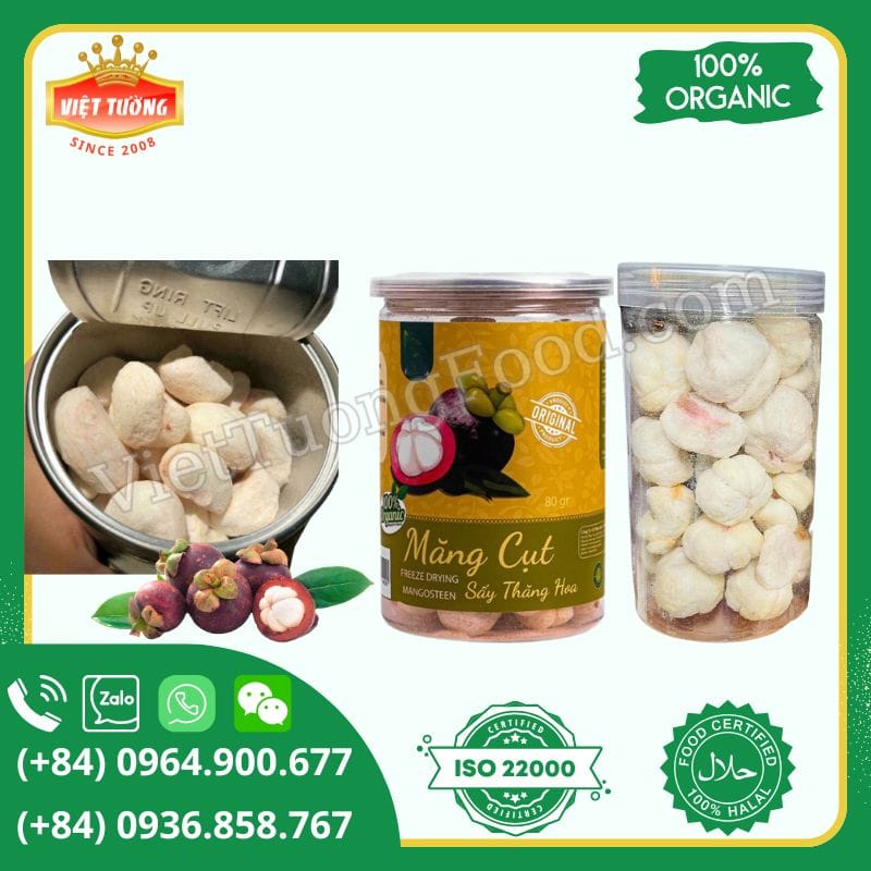 Măng cụt sấy thăng hoa - Freeze Dried Mangosteen Măng cụt sấy thăng hoa - Freeze Dried Mangosteen