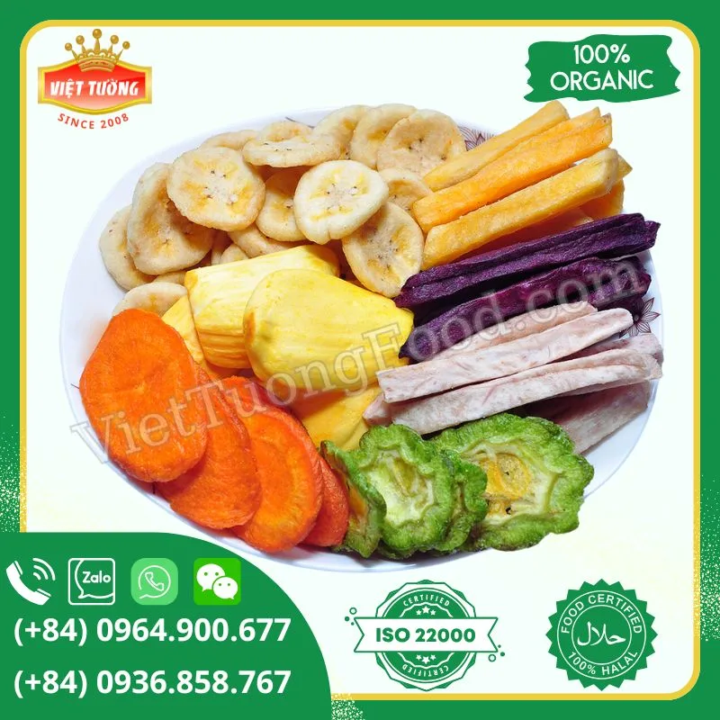 Trái cây sấy thập cẩm - Mix Fruit Chips Trái cây sấy thập cẩm - Mix Fruit Chips