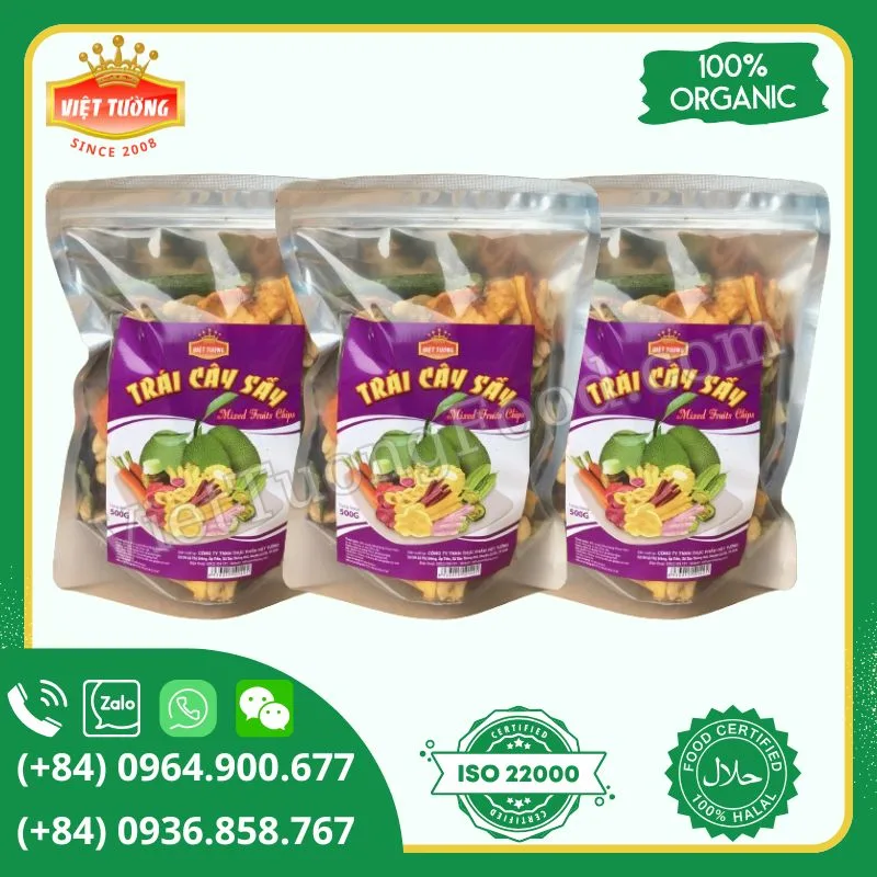 Trái cây sấy thập cẩm - Mix Fruit Chips Trái cây sấy thập cẩm - Mix Fruit Chips