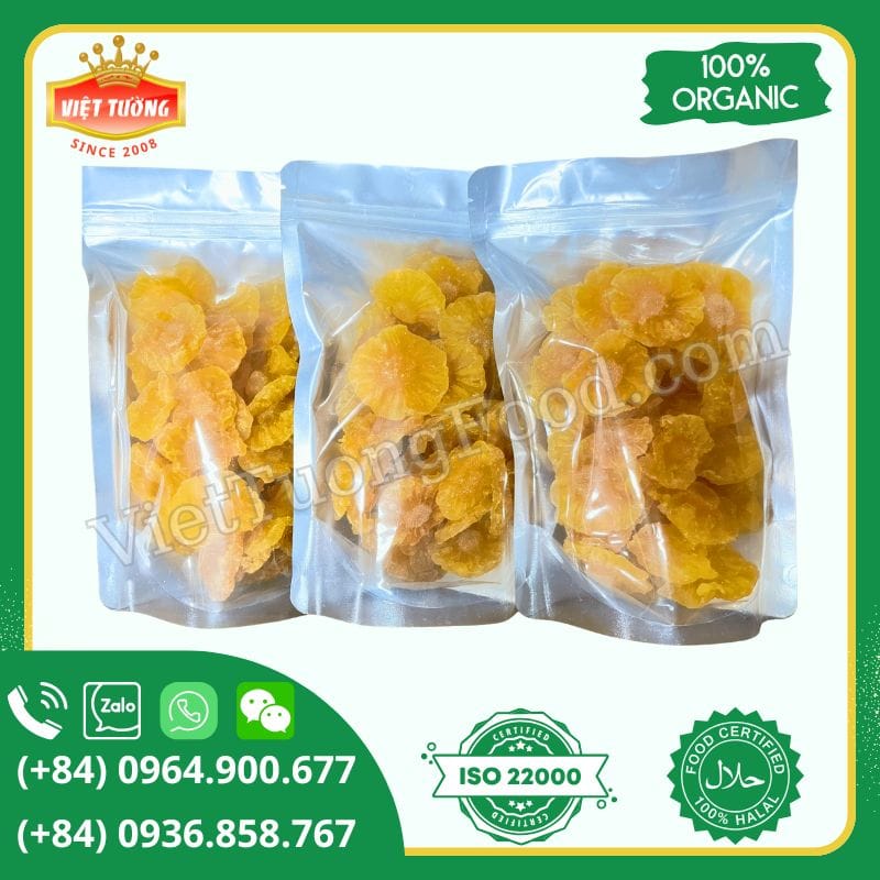 Khóm/Thơm sấy dẻo - Soft Dried Pineapple Khóm/Thơm sấy dẻo - Soft Dried Pineapple