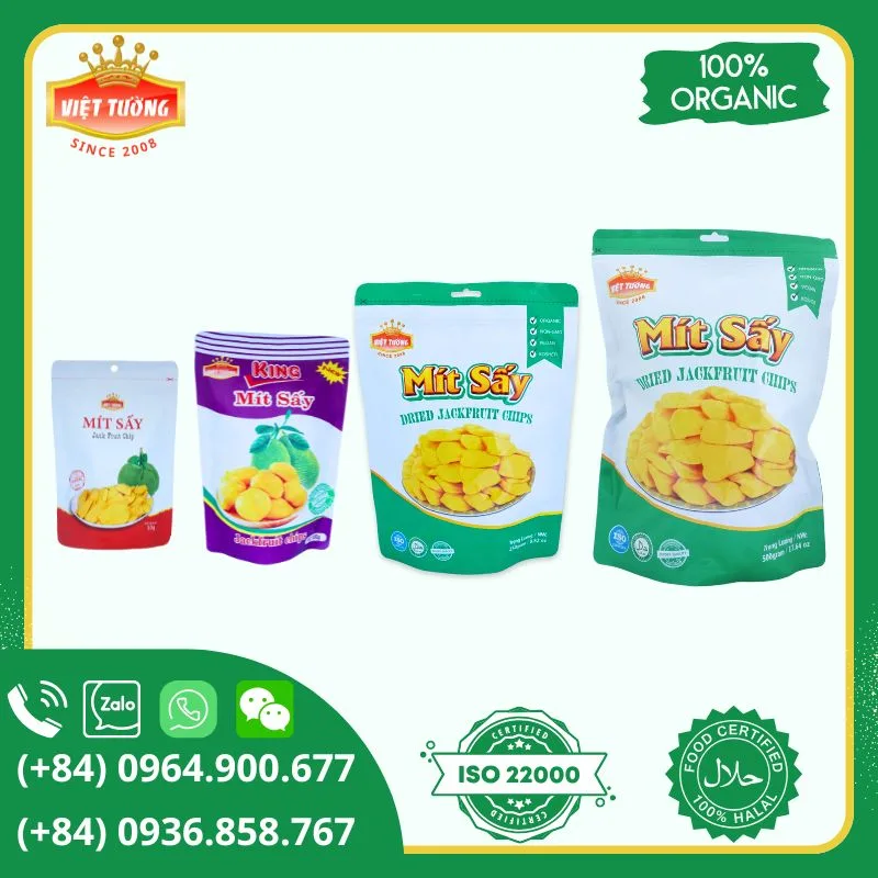 Mít sấy dầu hướng dương - Sunflower Oil-Dried Jackfruit