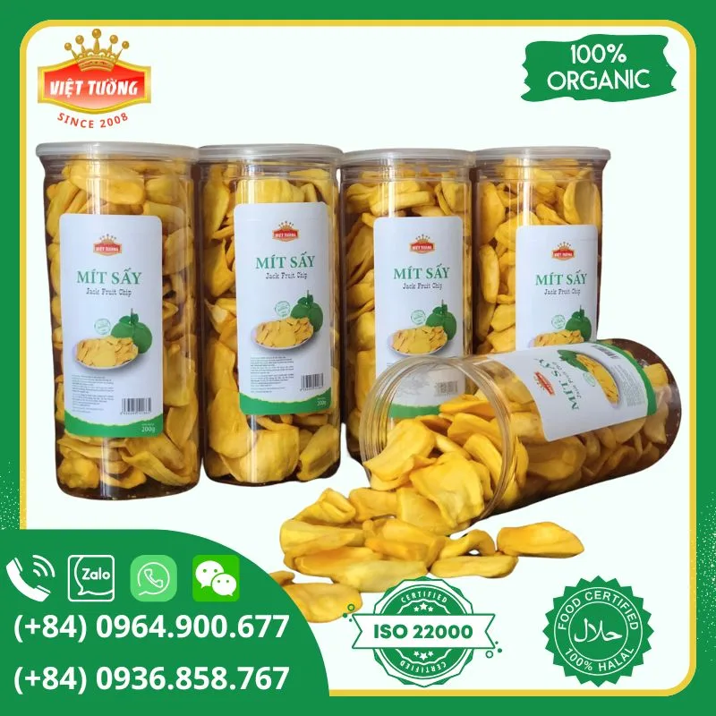 Mít sấy dầu hướng dương - Sunflower Oil-Dried Jackfruit